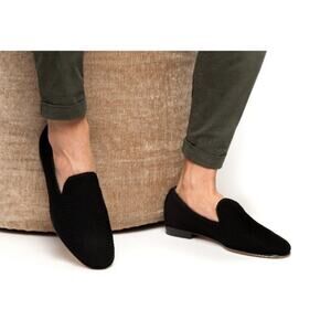 Superglamourous Harley Tricot Black Woven Slip On
